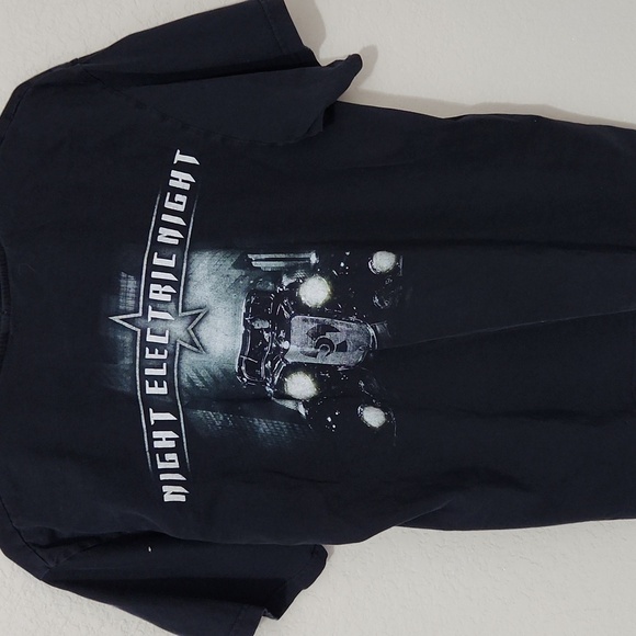 Death Stars men shiet night electric night black tshirt see meaurments for fit - Picture 2 of 6